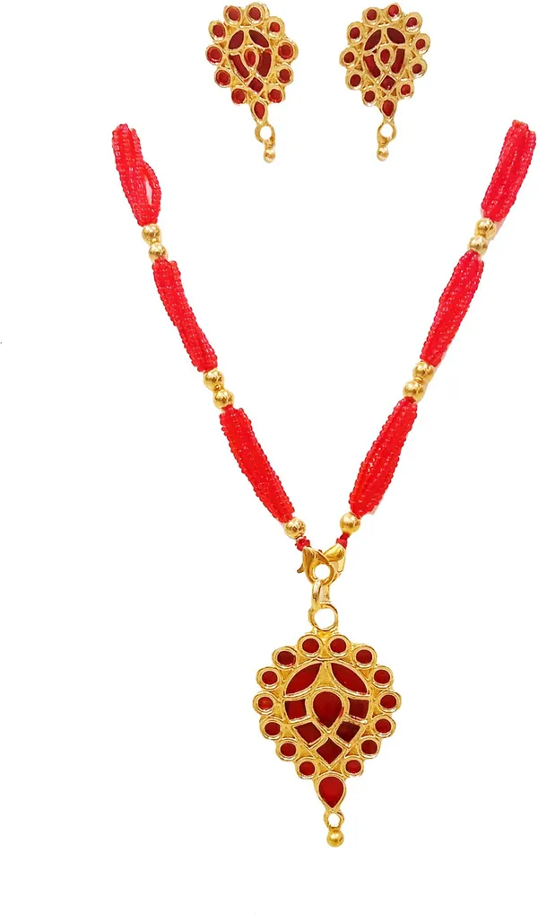 Assamese_Traditional_Red_Colour_Dugdugi_Tassel_Set_For_Women